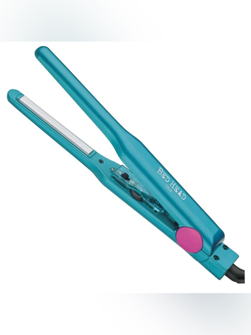 Bed Head Tigi Pixie 1/2" Tourmaline Ceramic Flat Iron in turquoise - EUC
